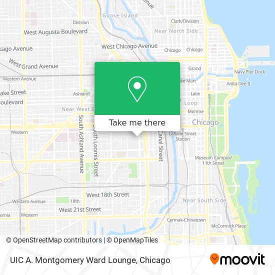 UIC A. Montgomery Ward Lounge map