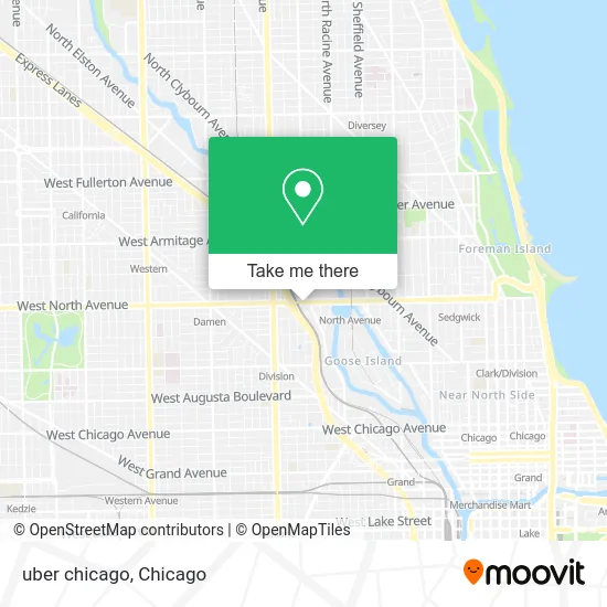 uber chicago map