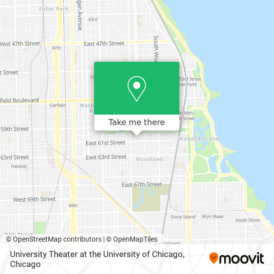 Mapa de University Theater at the University of Chicago