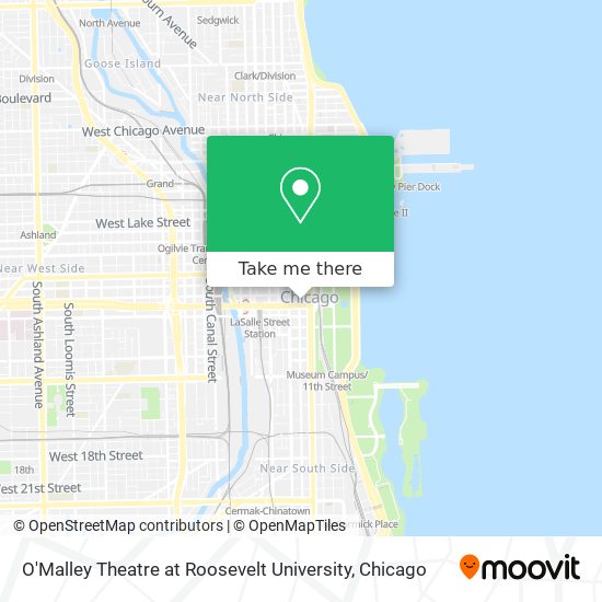 Mapa de O'Malley Theatre at Roosevelt University