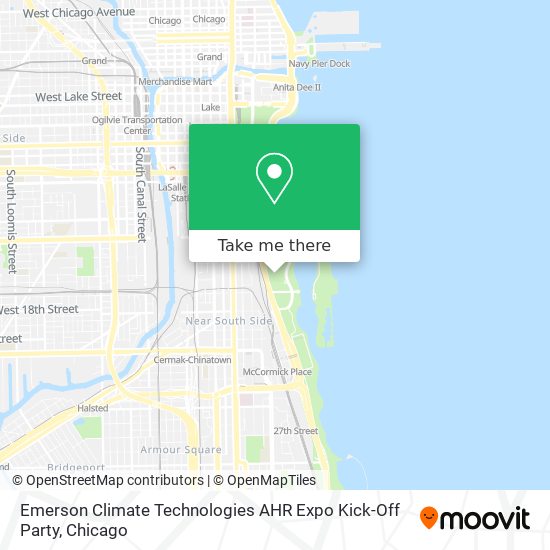 Emerson Climate Technologies AHR Expo Kick-Off Party map