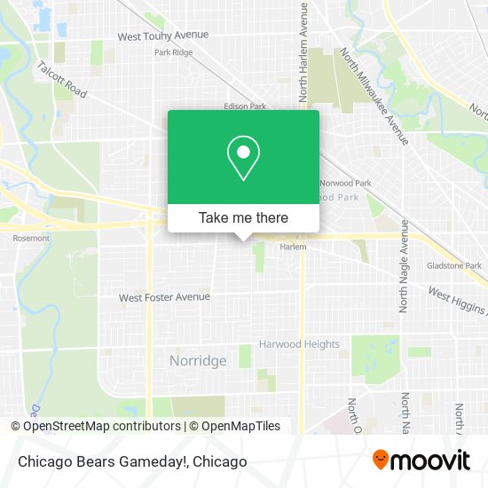 Mapa de Chicago Bears Gameday!