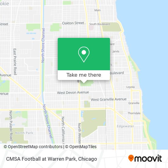 Mapa de CMSA Football at Warren Park