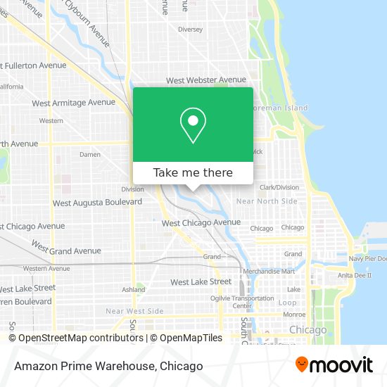 Amazon Prime Warehouse map