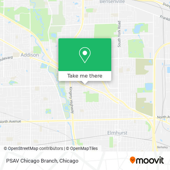Mapa de PSAV Chicago Branch