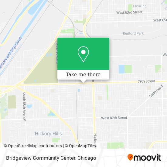 Bridgeview Community Center map