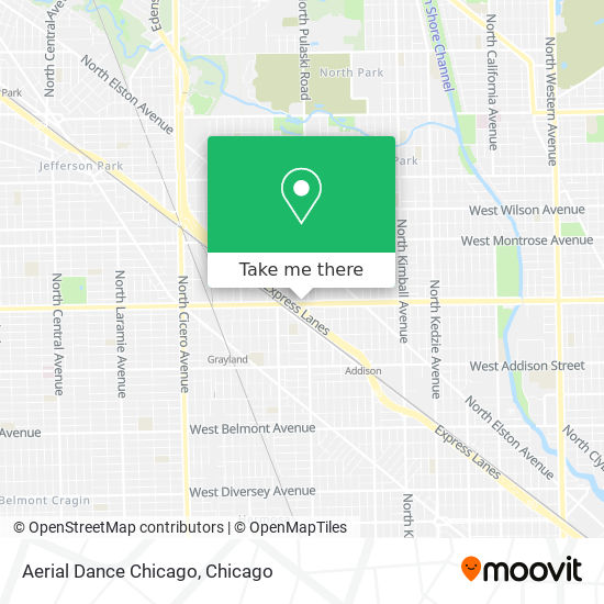Aerial Dance Chicago map