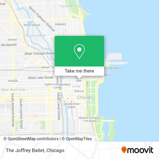 The Joffrey Ballet map