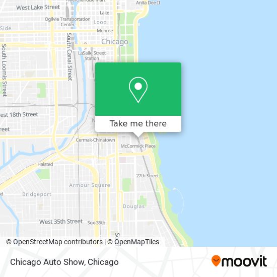 Mapa de Chicago Auto Show
