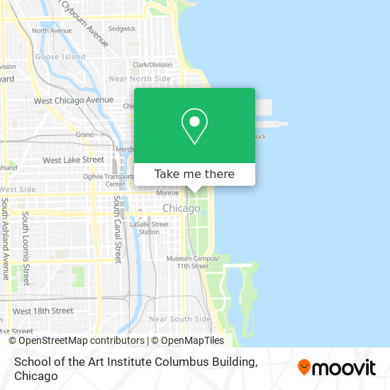 School of the Art Institute Columbus Building map