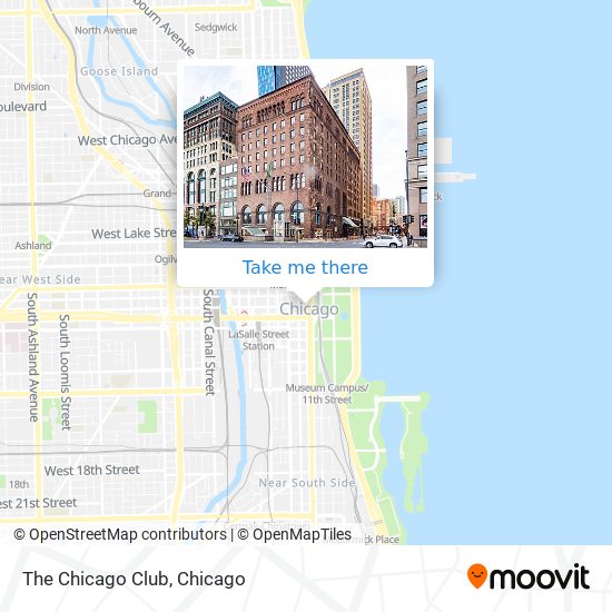 The Chicago Club map
