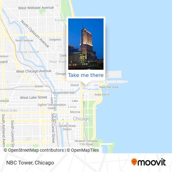 Mapa de NBC Tower
