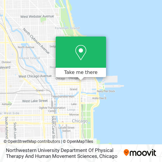 Mapa de Northwestern University Department Of Physical Therapy And Human Movement Sciences