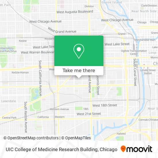Mapa de UIC College of Medicine Research Building
