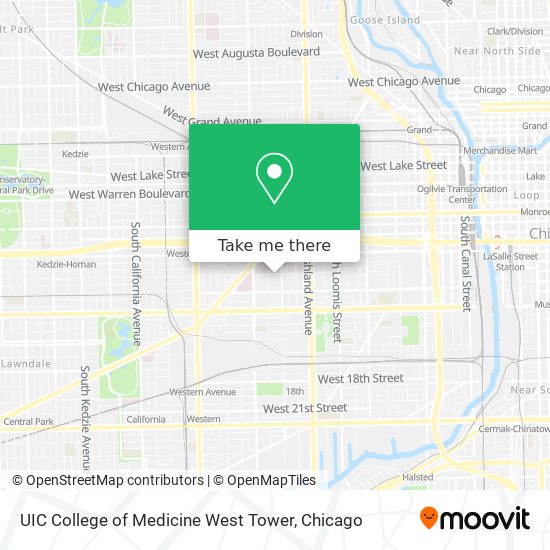 UIC College of Medicine West Tower map