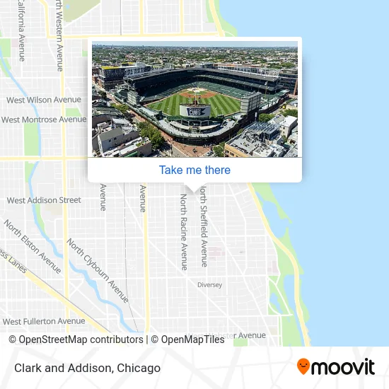 Clark and Addison map