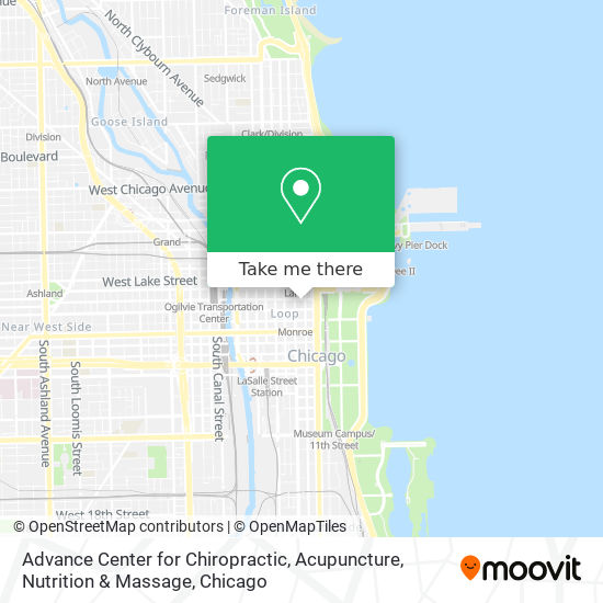 Mapa de Advance Center for Chiropractic, Acupuncture, Nutrition & Massage