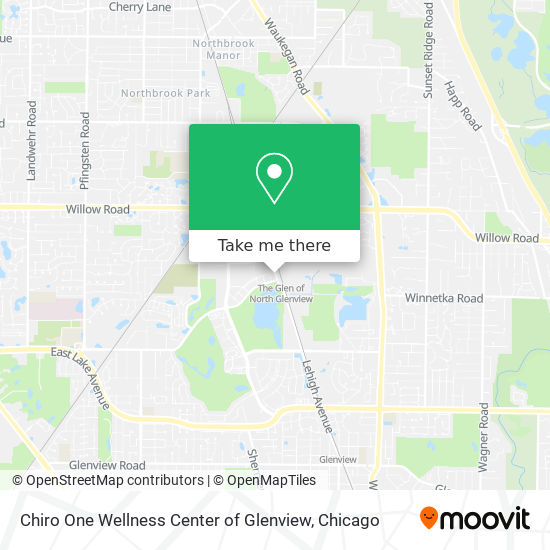 Mapa de Chiro One Wellness Center of Glenview