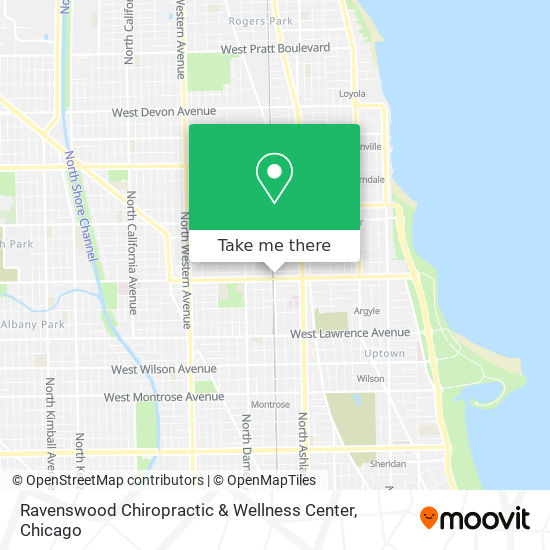 Ravenswood Chiropractic & Wellness Center map