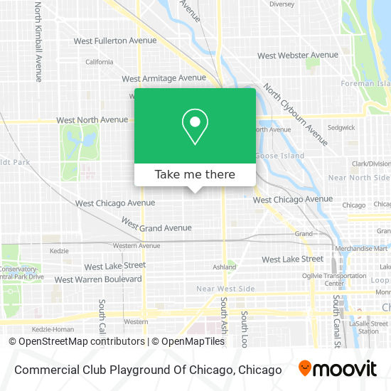 Commercial Club Playground Of Chicago map