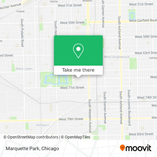 Mapa de Marquette Park