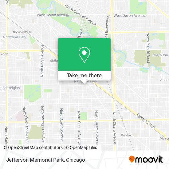 Jefferson Memorial Park map