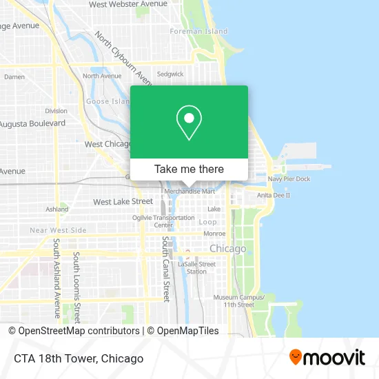 CTA 18th Tower map
