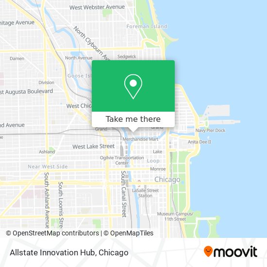 Mapa de Allstate Innovation Hub