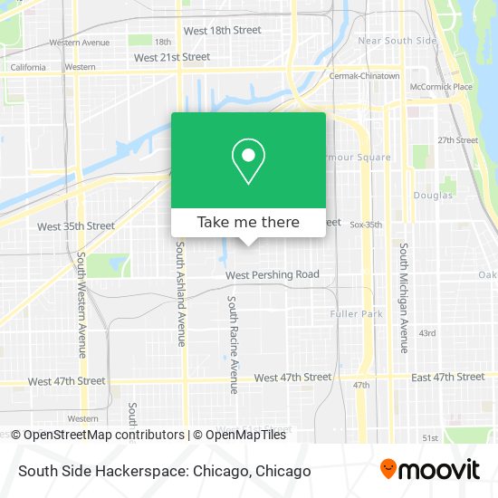 South Side Hackerspace: Chicago map