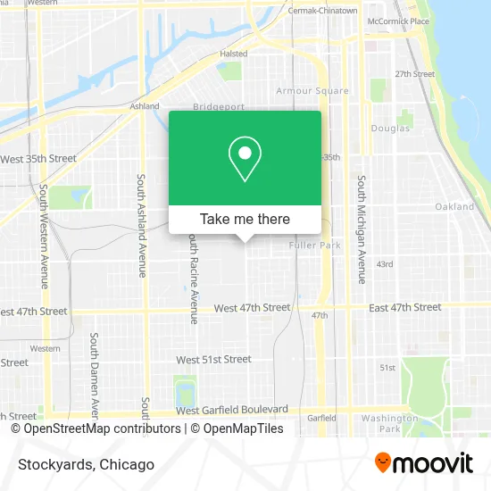 Stockyards map