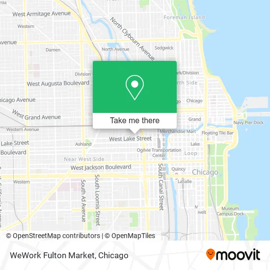 WeWork Fulton Market map