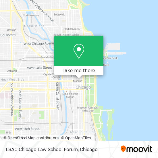Mapa de LSAC Chicago Law School Forum
