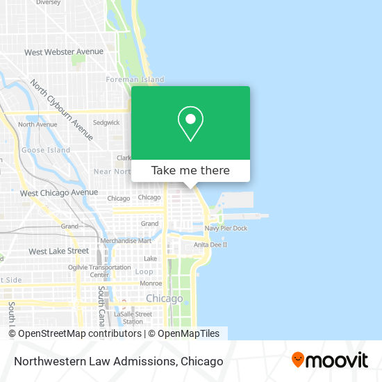 Northwestern Law Admissions map