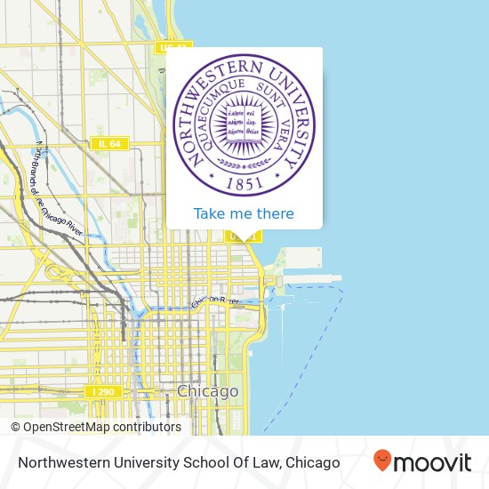 Northwestern University School Of Law map