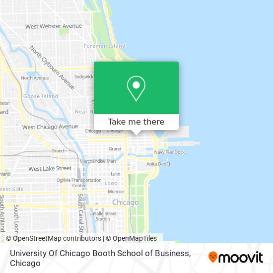Mapa de University Of Chicago Booth School of Business