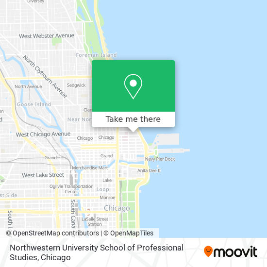 Mapa de Northwestern University School of Professional Studies