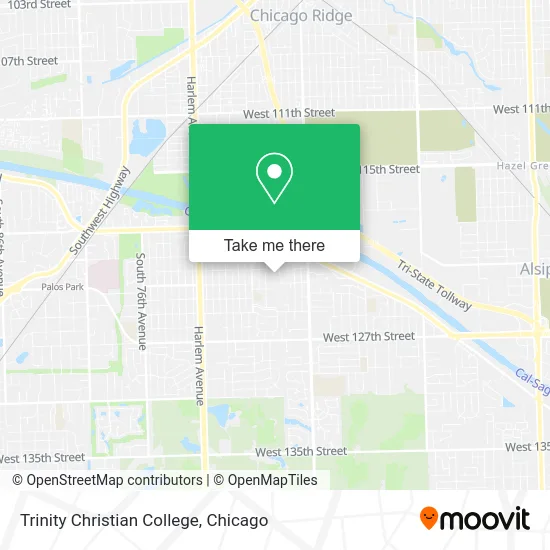 Trinity Christian College map