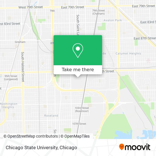 Mapa de Chicago State University