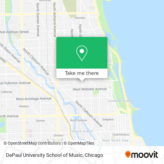 Mapa de DePaul University School of Music