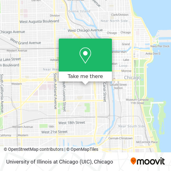 University of Illinois at Chicago (UIC) map