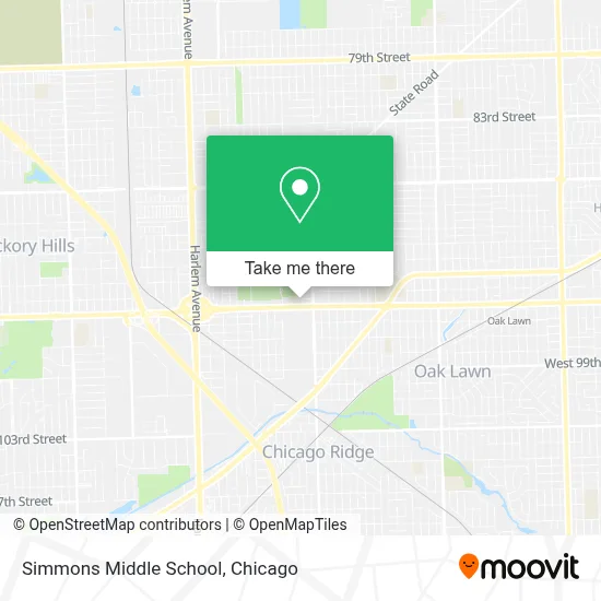Simmons Middle School map