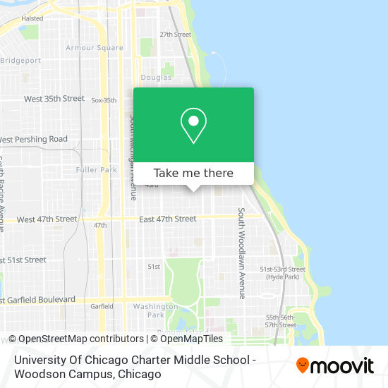 Mapa de University Of Chicago Charter Middle School - Woodson Campus