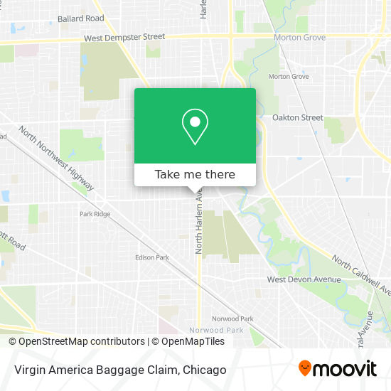 Mapa de Virgin America Baggage Claim