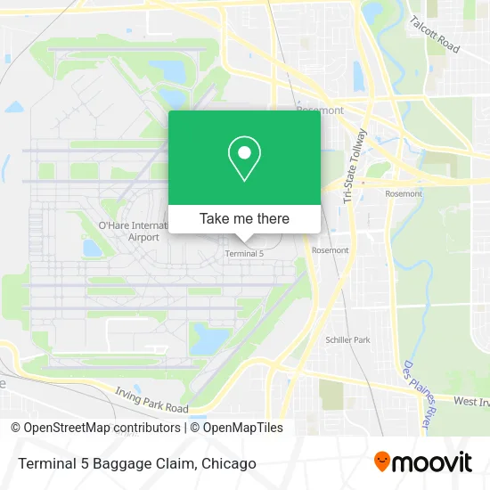 Mapa de Terminal 5 Baggage Claim
