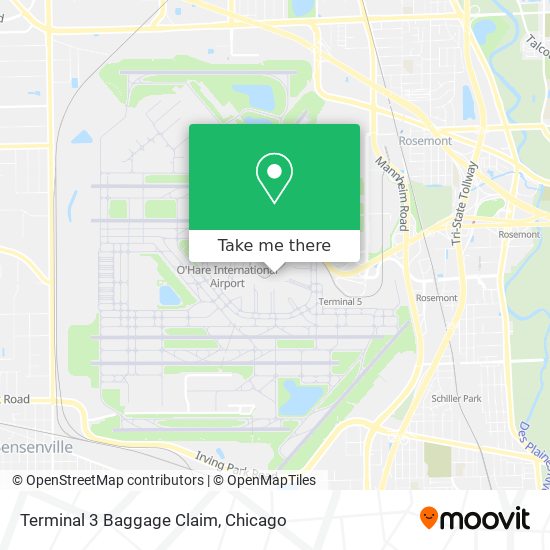 Mapa de Terminal 3 Baggage Claim