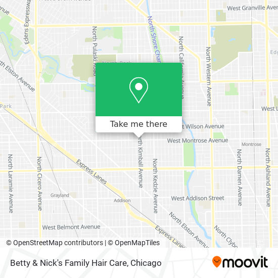 Betty & Nick's Family Hair Care map