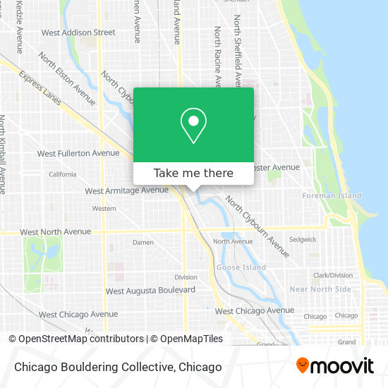 Chicago Bouldering Collective map