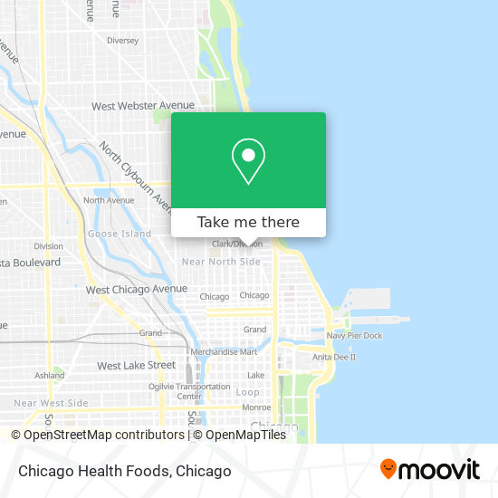 Chicago Health Foods map