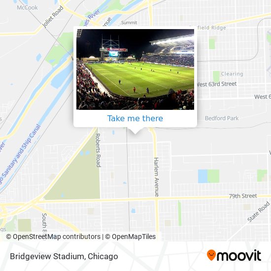 Mapa de Bridgeview Stadium