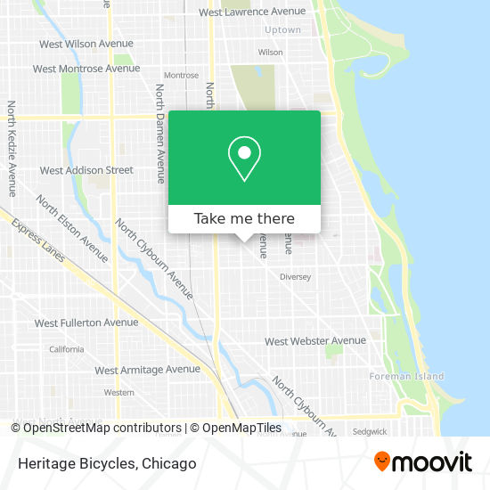 Heritage Bicycles map